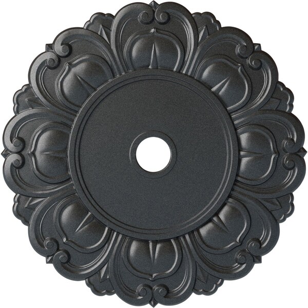 Ekena Millwork Angel Ceiling Medallion (Fits Canopies up to 15 3/4"), 32 1/4"OD x 3 5/8"ID x 1 1/8"P, Pewter CM32ANPES - main